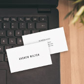 プロフェッショナルミニマリストのホワイトコンサルタント 名刺