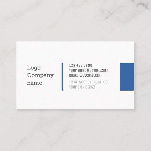 プロフェッショナルミニマリストのホワイトコンサルタント 名刺 (裏面)