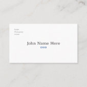 プロフェッショナルミニマリストのホワイトコンサルタント 名刺 (正面)