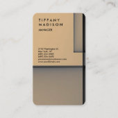 プロフェッショナルミニマリストアートトレンディー スタイリッシュ 名刺 (正面)