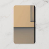 プロフェッショナルミニマリストアートトレンディー スタイリッシュ 名刺 (裏面)