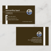 プロフェッショナルミニマリストエクサイトブラウンCEO 名刺 (正面/裏面)