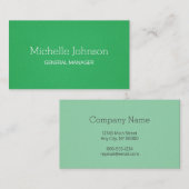 プロフェッショナルミニマリストグラニーグリーン 名刺 (正面/裏面)