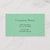 プロフェッショナルミニマリストグラニーグリーン 名刺 (裏面)