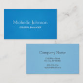 プロフェッショナルミニマリストグラニーブルー 名刺 (正面/裏面)