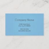 プロフェッショナルミニマリストグラニーブルー 名刺 (裏面)