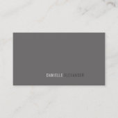 プロフェッショナルミニマリストグレー名刺 名刺 (正面)