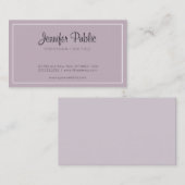 プロフェッショナルミニマリストシックデザインラグジュアリートレンディー 名刺 (正面/裏面)