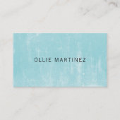 プロフェッショナルミニマリストテクスチャブルーコンサルタント 名刺 (正面)