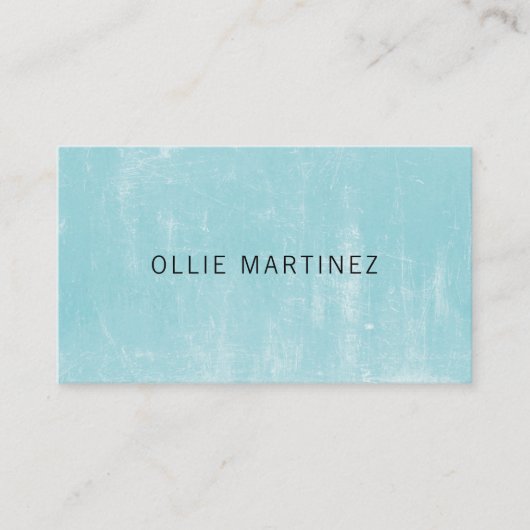 プロフェッショナルミニマリストテクスチャブルーコンサルタント 名刺 (正面)