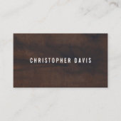 プロフェッショナルミニマリストブラウンホワイトコンサルタント 名刺 (正面)