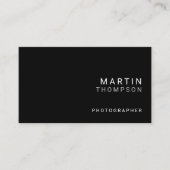 プロフェッショナルミニマリストブラック 名刺 (正面)