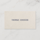 プロフェッショナルミニマリストブルーベージュコンサルタント 名刺 (正面)