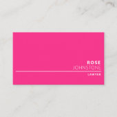 プロフェッショナルミニマリストホットピンク専門 名刺 (正面)