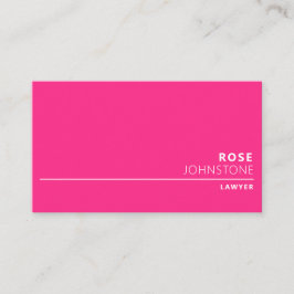 プロフェッショナルミニマリストホットピンク専門 名刺