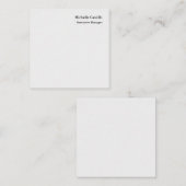 プロフェッショナルミニマリストライトグレー ノートカード (正面/裏面)