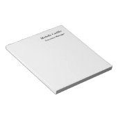 プロフェッショナルミニマリストライトグレー ノートパッド (アングル)