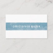 プロフェッショナルミニマリストライトブルーホワイトコンサルタント 名刺 (正面)