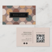 プロフェッショナルミニマリスト地球トーンサークル 名刺 (正面/裏面)