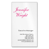 プロフェッショナルミニマリスト平野エレガントモダン マグネット名刺 (正面縦)