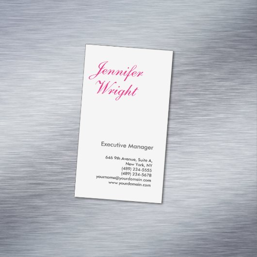 プロフェッショナルミニマリスト平野エレガントモダン マグネット名刺 (インサイチュ)