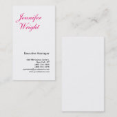 プロフェッショナルミニマリスト平野エレガントモダン 名刺 (正面/裏面)