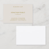 プロフェッショナルミニマリスト流行モダンの 名刺 (正面/裏面)