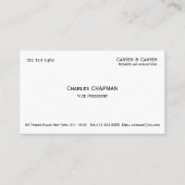 プロフェッショナルミニマリスト白黒エレガント版 名刺 (正面)