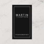 プロフェッショナルミニマリスト白黒 名刺 (正面)