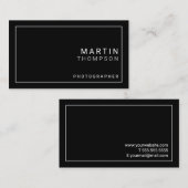 プロフェッショナルミニマリスト白黒 名刺 (正面/裏面)