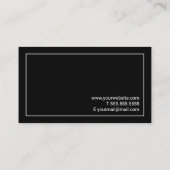 プロフェッショナルミニマリスト白黒 名刺 (裏面)