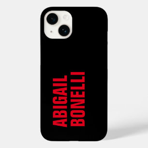 プロフェッショナルミニマリスト赤モダン黒 Case-Mate iPhone 14ケース