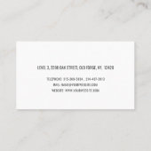 プロフェッショナルミニマリスト軽サケ専門 名刺 (裏面)