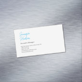 プロフェッショナルミニマリストazure blue書道 マグネット名刺 (インサイチュ)