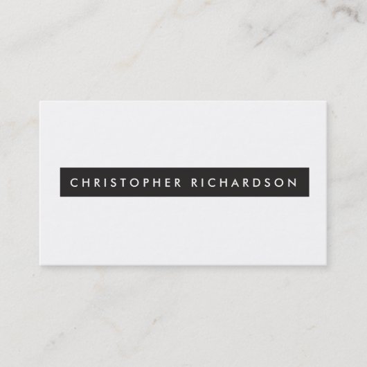 プロフェッショナルミニマリズムinラックスブラック&ホワイト 名刺 (正面)