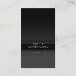プロフェッショナルミニマルな名刺ブラックグレー 名刺