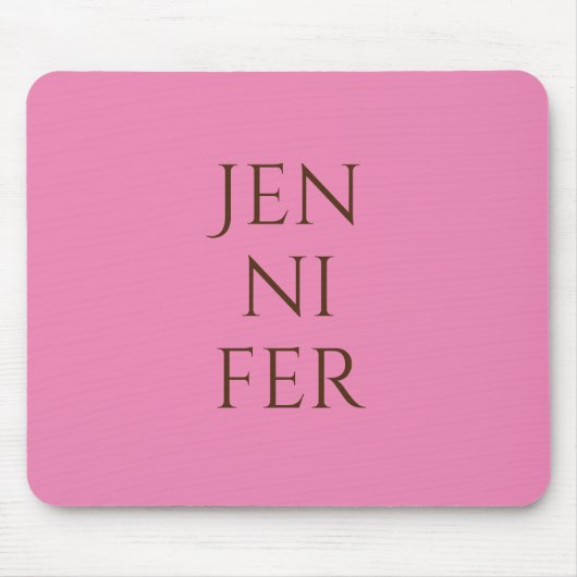 プロフェッショナルミニマルにあなたの名前を追加 マウスパッド (正面)