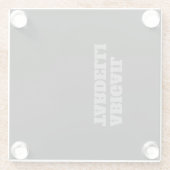 プロフェッショナルミニマルはっきりしたスモダンカスタム平野 ガラスコースター (裏面)