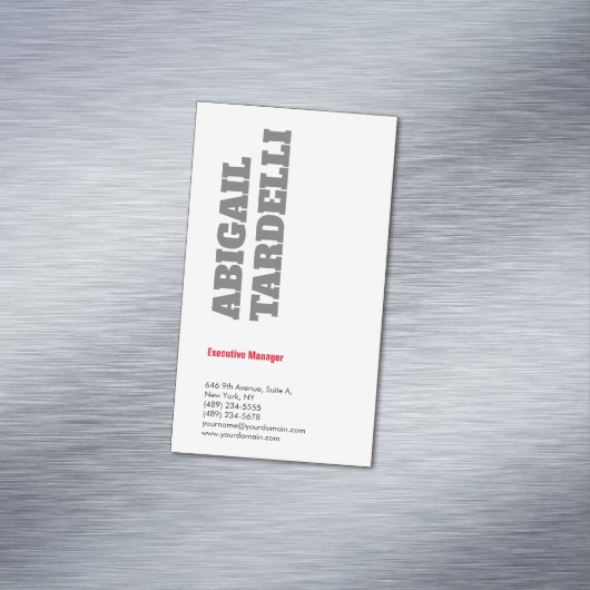 プロフェッショナルミニマルはっきりしたスモダンカスタム平野 マグネット名刺 (インサイチュ)