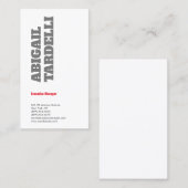 プロフェッショナルミニマルはっきりしたスモダンカスタム平野 名刺 (正面/裏面)