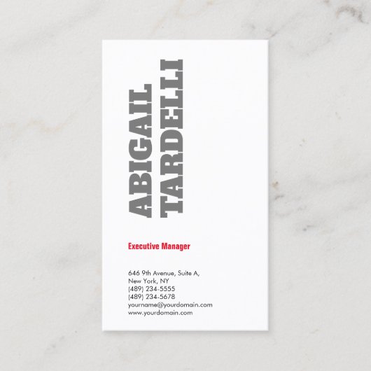 プロフェッショナルミニマルはっきりしたスモダンカスタム平野 名刺 (正面)