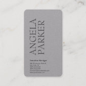 プロフェッショナルミニマルはっきりしたスモダングレイ平野 名刺 (正面)