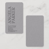 プロフェッショナルミニマルはっきりしたスモダングレイ平野 名刺 (正面/裏面)