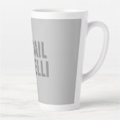 プロフェッショナルミニマルはっきりしたスモダングレー名 カフェラテマグ (右)