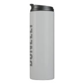 プロフェッショナルミニマルはっきりしたスモダングレー名 タンブラー (回転右)