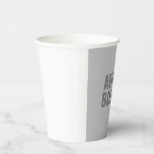 プロフェッショナルミニマルはっきりしたスモダングレー名 紙コップ (右)