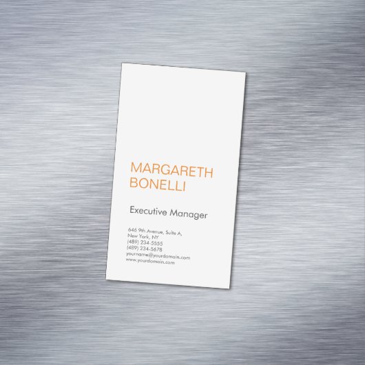 プロフェッショナルミニマルはっきりしたモダン主義者 マグネット名刺 (インサイチュ)