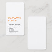 プロフェッショナルミニマルはっきりしたモダン主義者 名刺 (正面/裏面)