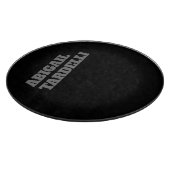 プロフェッショナルミニマルはっきりしたモダン名前をカスタムする カッティングボード (角)