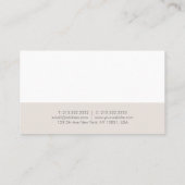 プロフェッショナルミニマルエレガントデザインモダン 名刺 (裏面)